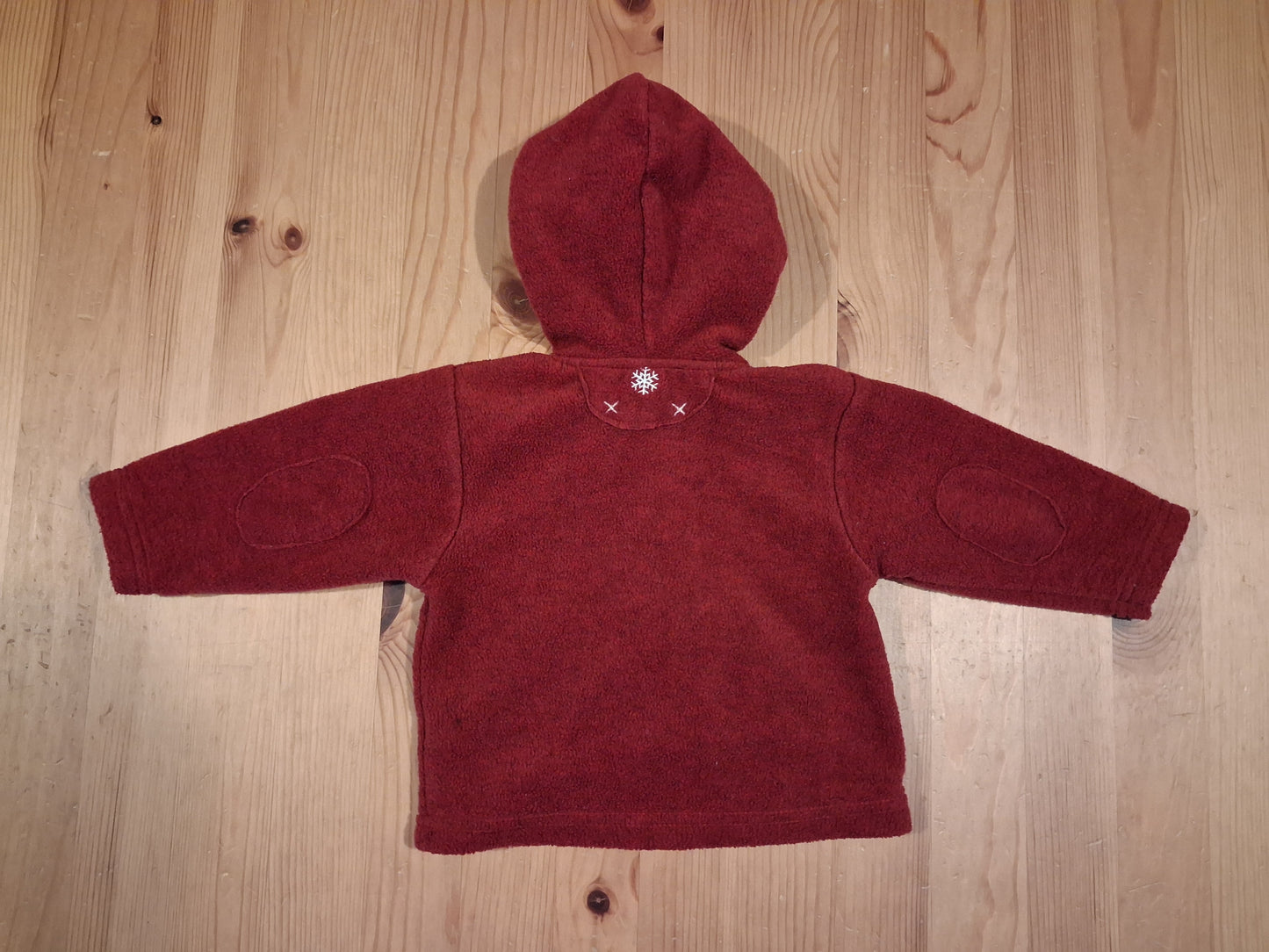Dark Red 'Winter Fun' Fleece Hoodie - Boys 3-6 months - St Bernard For Dunnes Stores