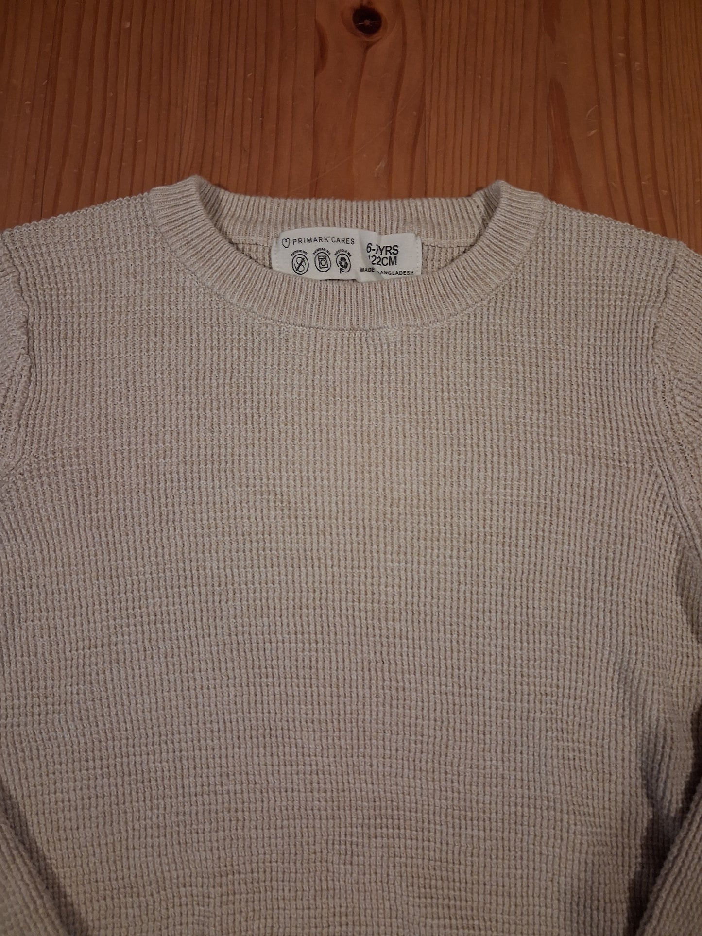 Beige Lightweight Jumper - Boys 6-7 years - Primark