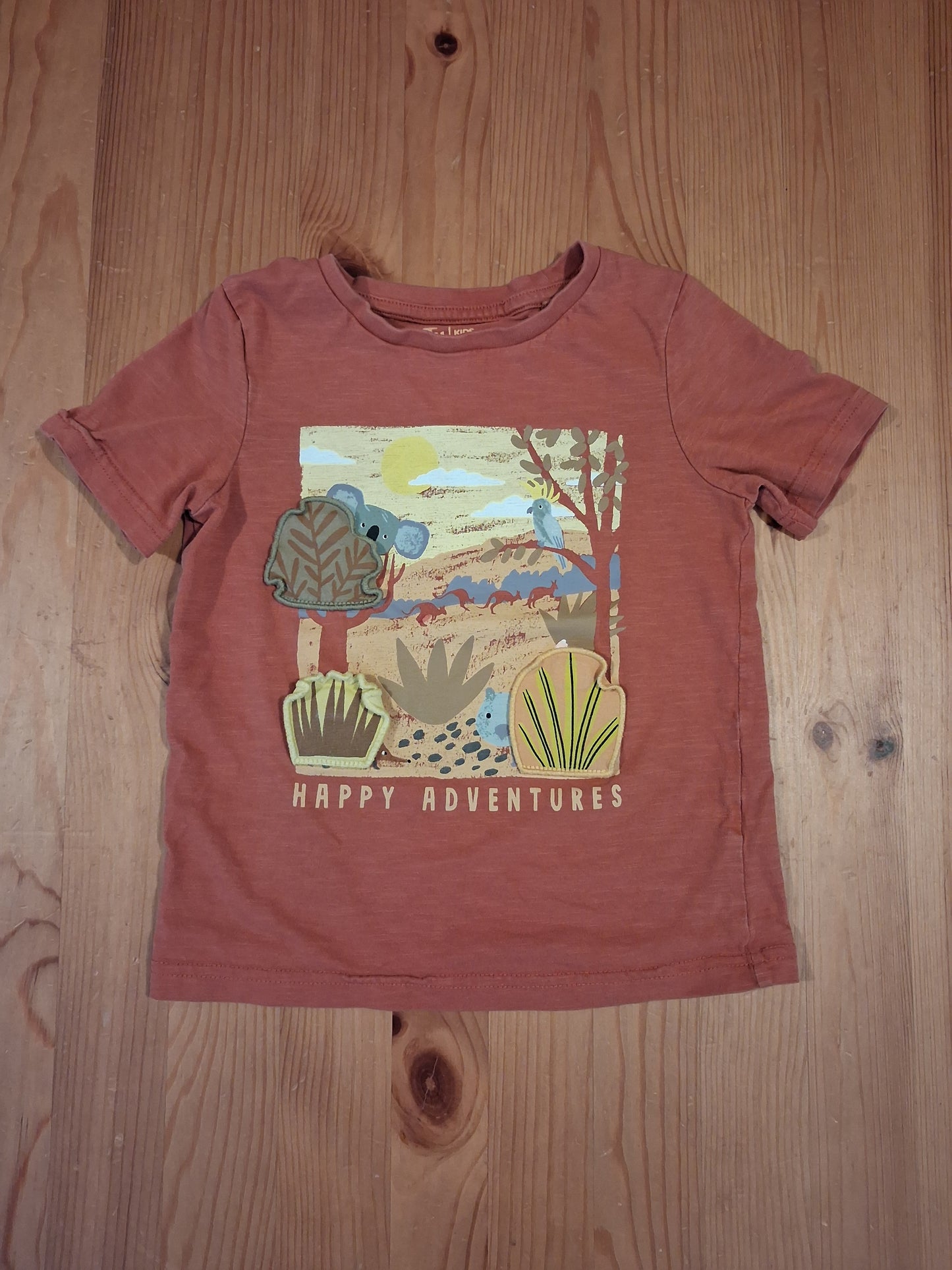 'Happy Adventures' T-Shirt With Flaps - Boys 2-3 years - TU