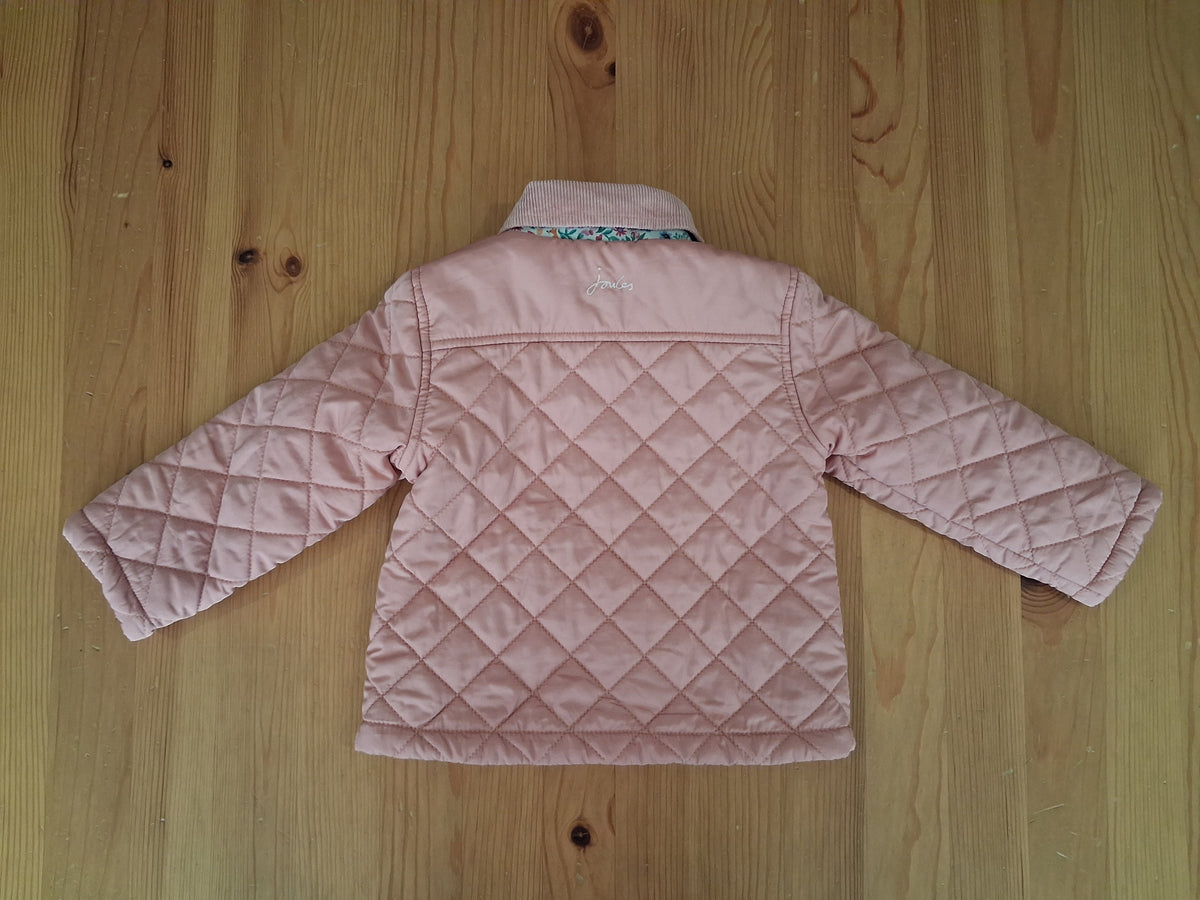 Light Pink Quilted Jacket - Girls 12-18 months - Joules