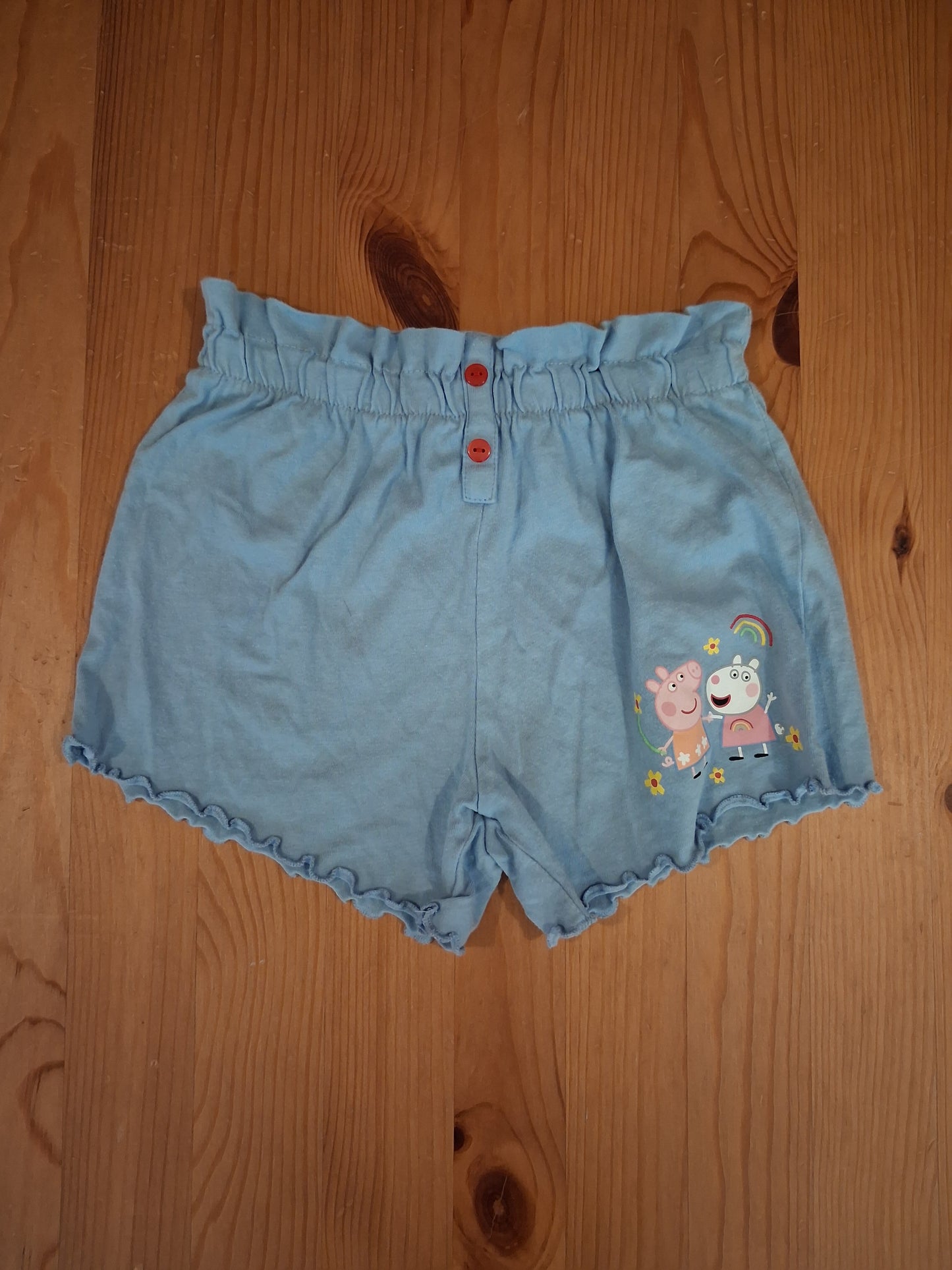 2 x Pairs Of Peppa Pig Shorts - Girls 2-3 years - George