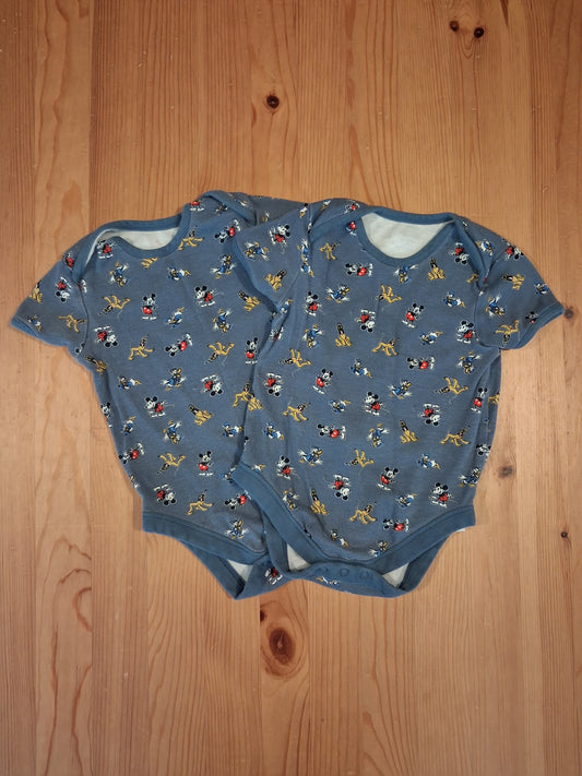 2 x Short Sleeve Disney Bodysuits - Boys 2-3 years - Disney Baby At George