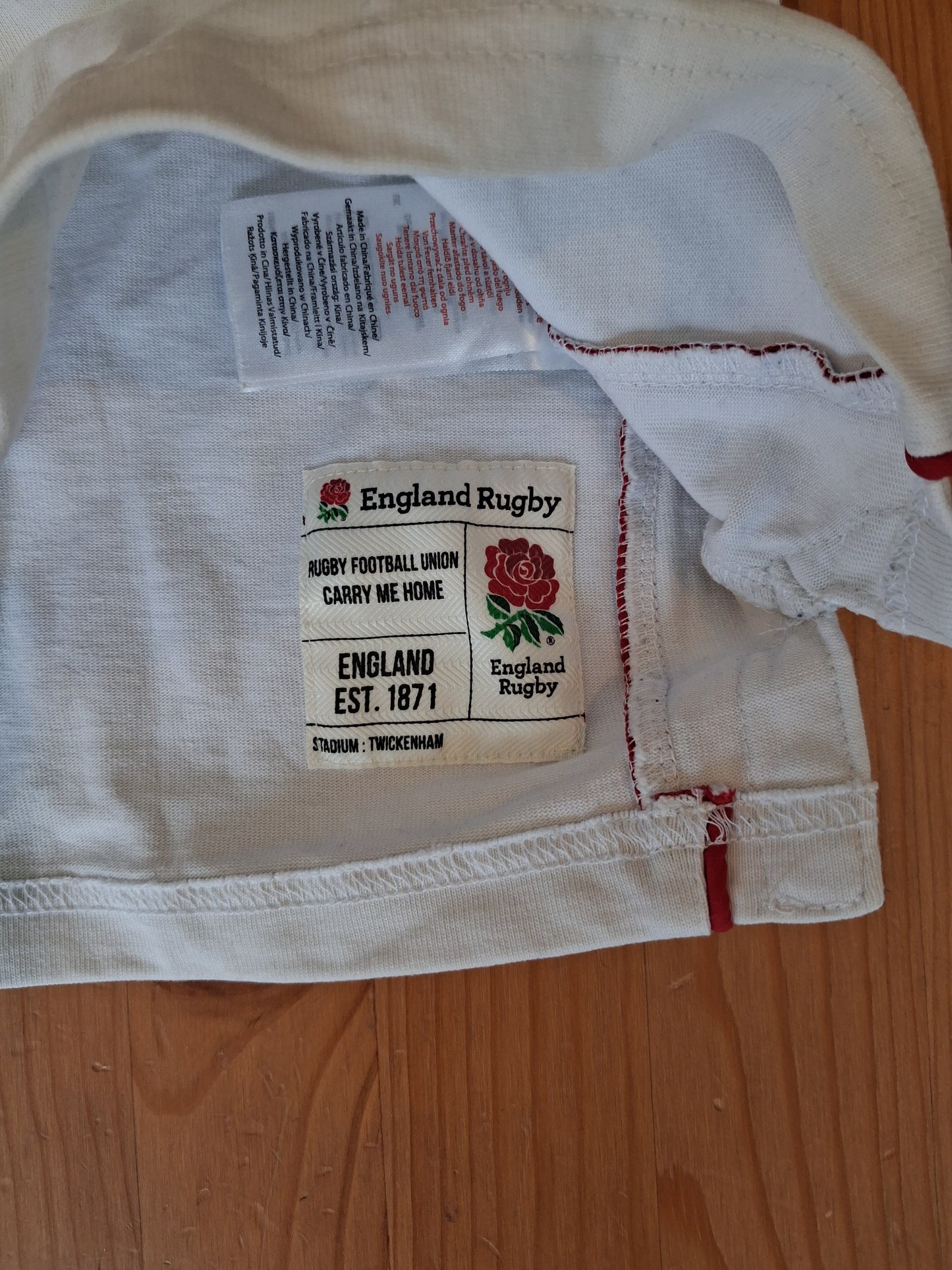 Long Sleeve England Rugby Shirt - Boys 3-4 years - England Rugby