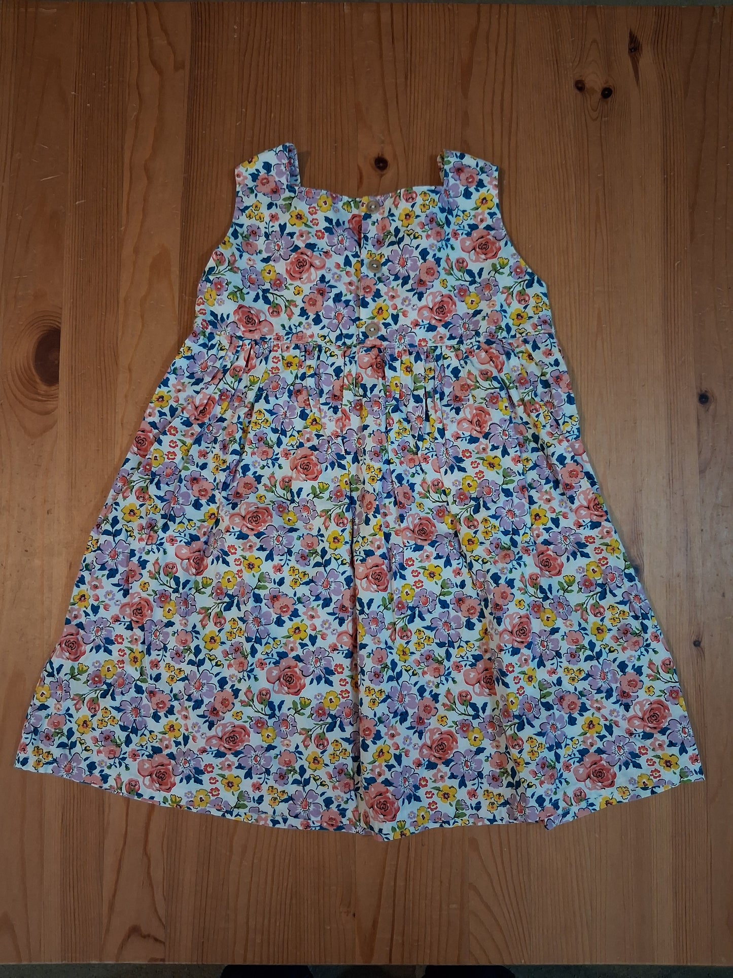 Handmade Floral Dress - Girls 5-6 years - Winnie Woo Handmade Childrenswear