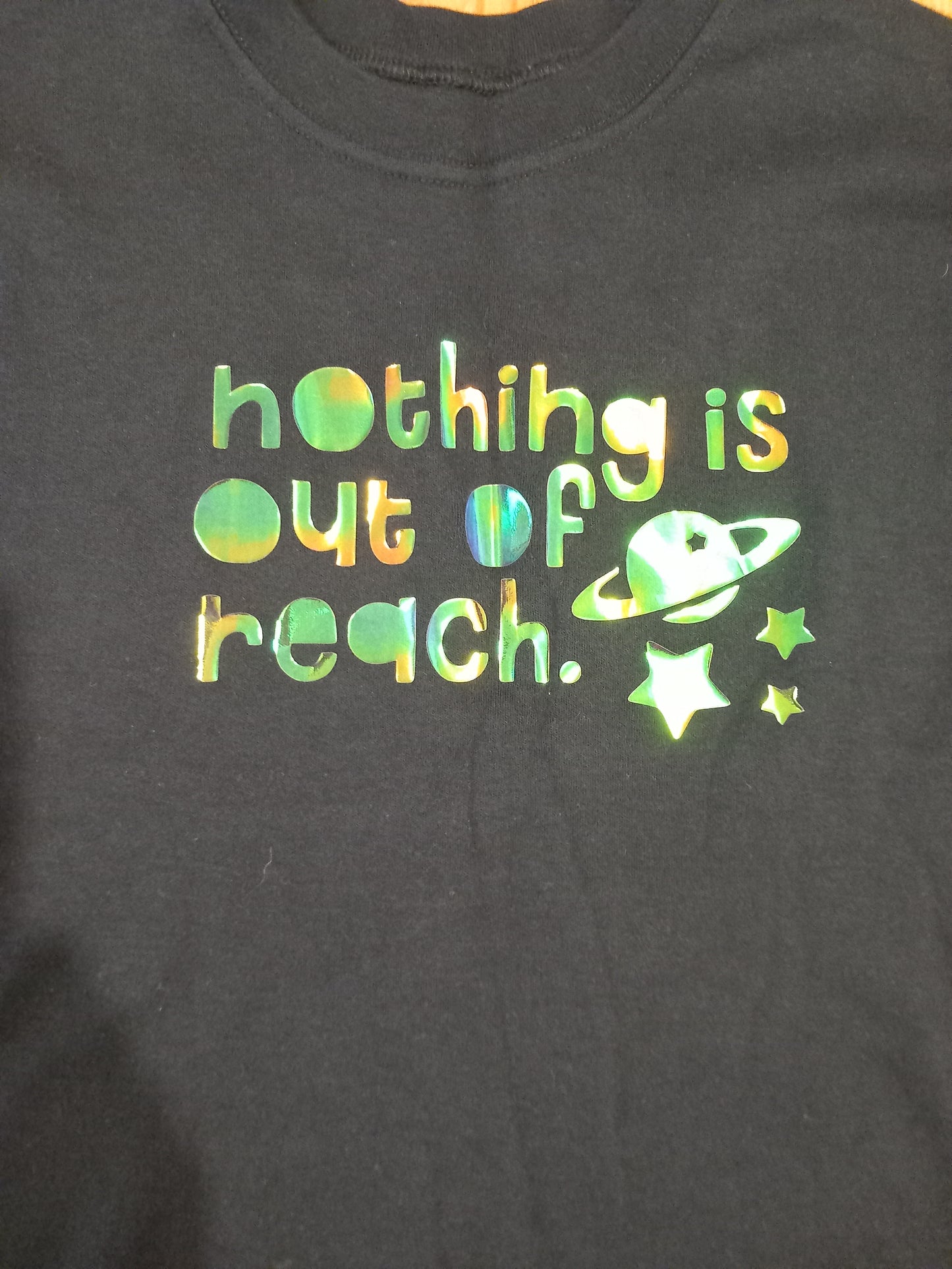 Navy 'Nothing Is Out Of Reach' T-Shirt - Unisex 5-6 years - Brand Unknown