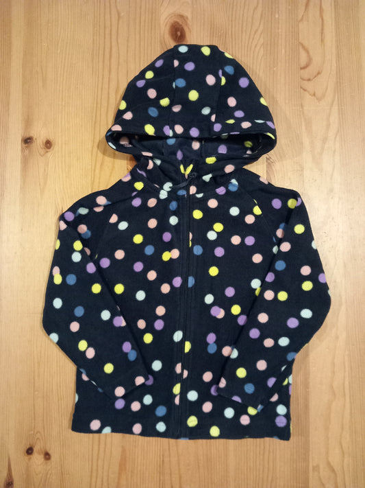 Spotty Lightweight Hooded Fleece - Girls 3-4 years - Mountain Warehouse