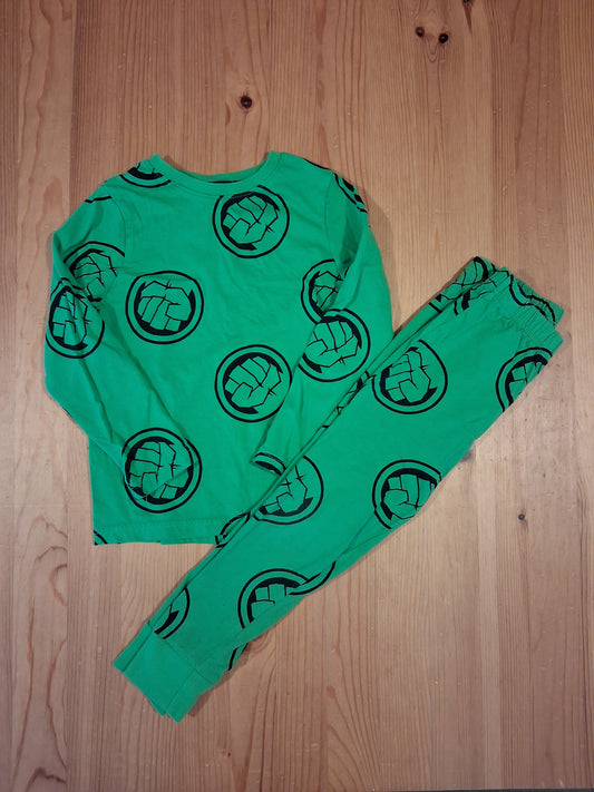 Long Sleeve Hulk Pyjamas - Boys 4-5 years - Marvel At George