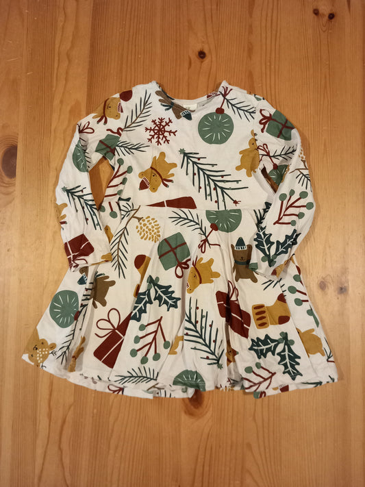 Long Sleeve Christmas Dress - Girls 18-24 months - H&M