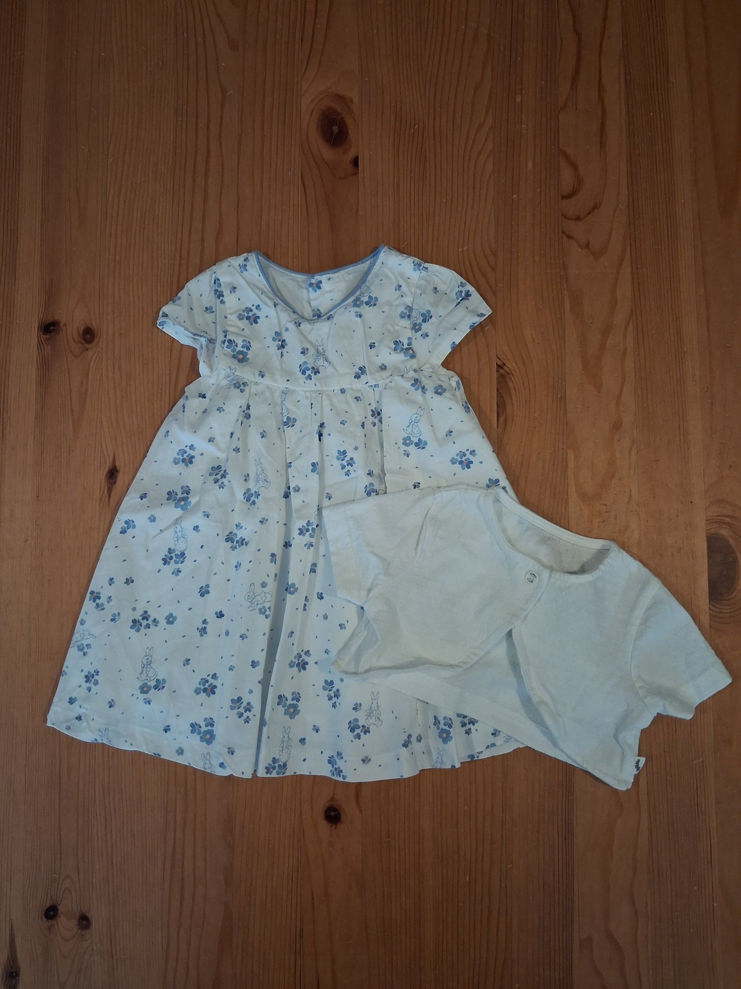 Lined Peter Rabbit Occasionwear Dress & Short Cardigan Set - Girls 3-6 months - Mothercare