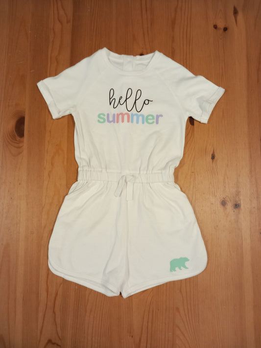 'Hello Summer' Playsuit - Girls 3-4 years - Brand Unknown