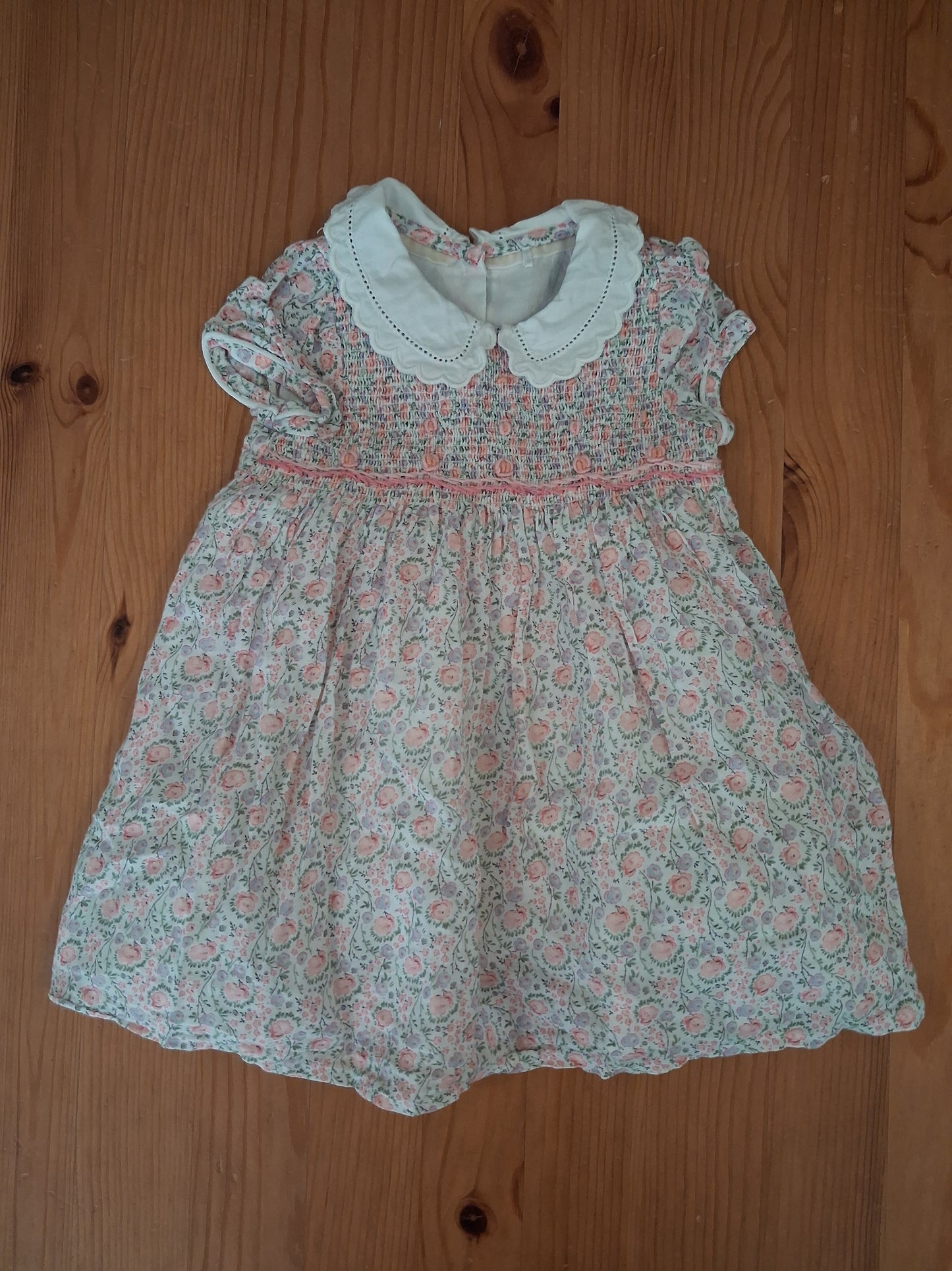 Floral Occasionwear Dress, Knickers & Hat - Girls 3-6 months - Mothercare