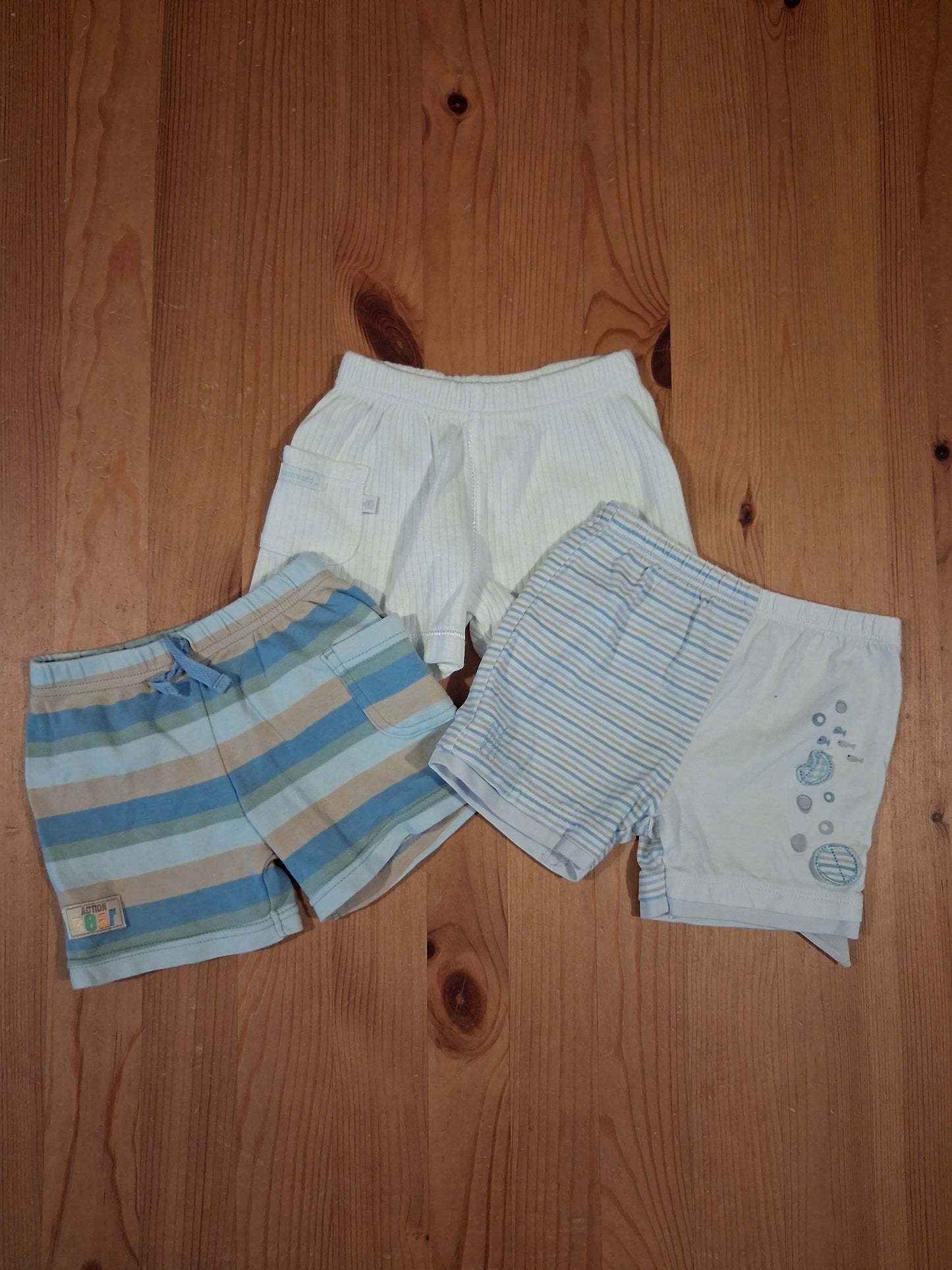 3 x Pairs Of Shorts - Boys 0-3 months - Mixed Brands
