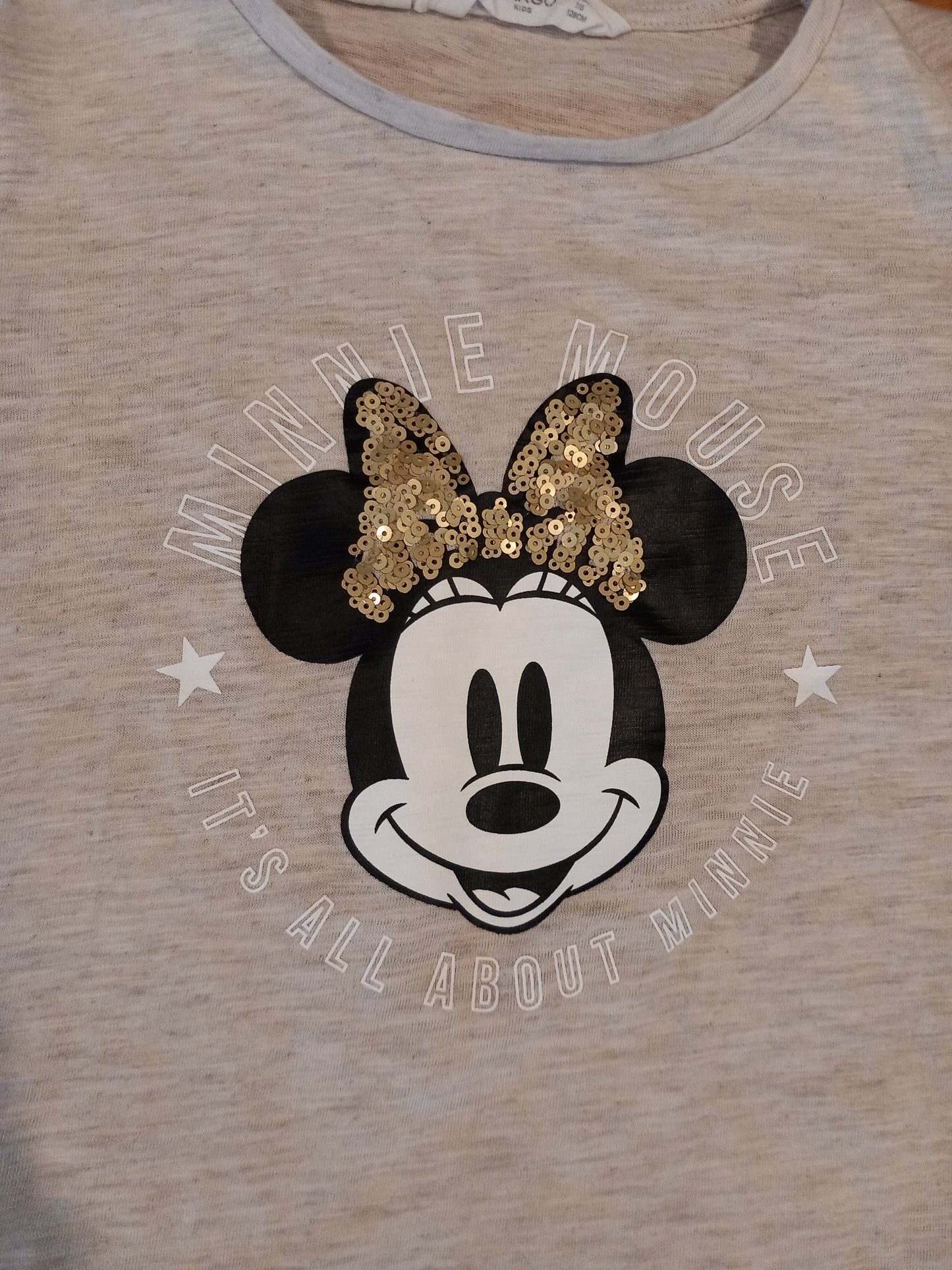 Minnie Mouse Sequined Long Sleeve Top - Girls 7-8 years - Mango Kids