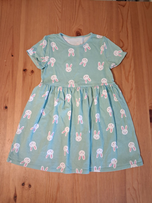 Rabbits Short Sleeve Dress - Girls 6-7 years - George