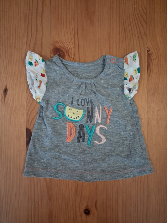 'I Love Sunny Days' T-Shirt - Girls 0-3 months - Pep&Co