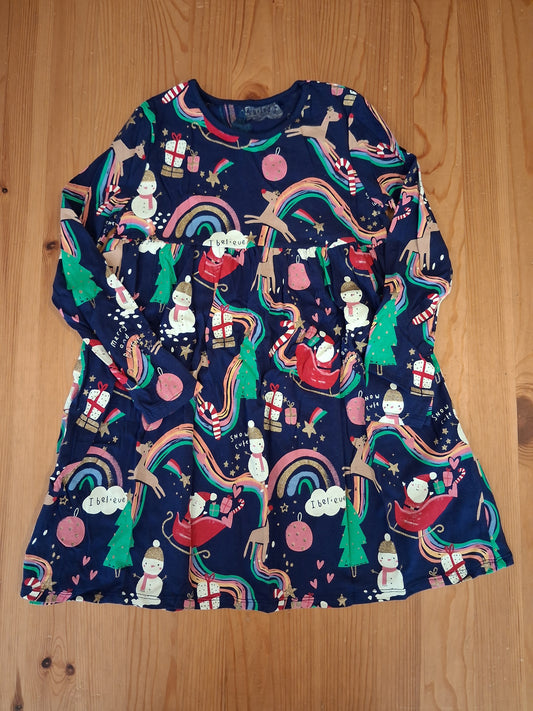 Glittery Christmas Dress - Girls 5-6 years - George