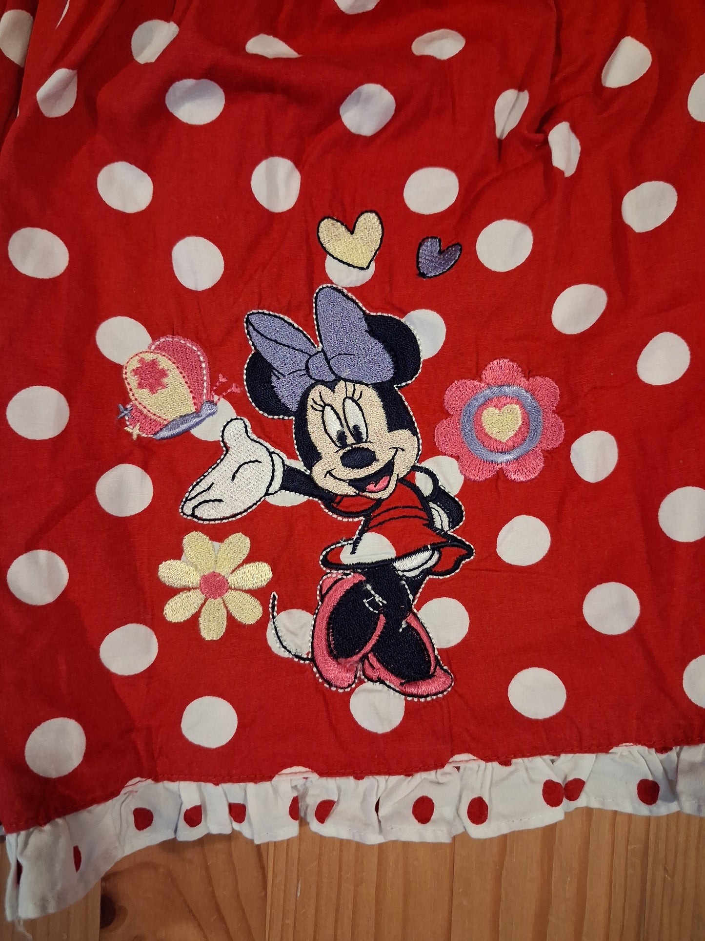 Red Spotty Minnie Mouse Dress - Girls 12-18 months - Disney