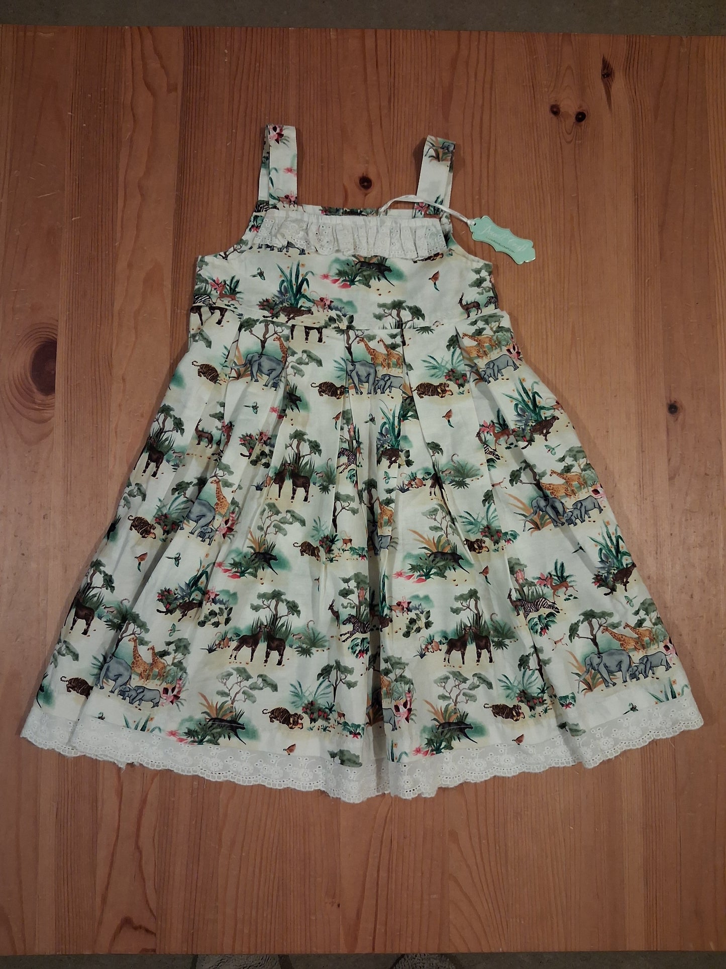 Sleeveless Animals Dress (BNWT)  - Girls 2-3 years - Powell Craft
