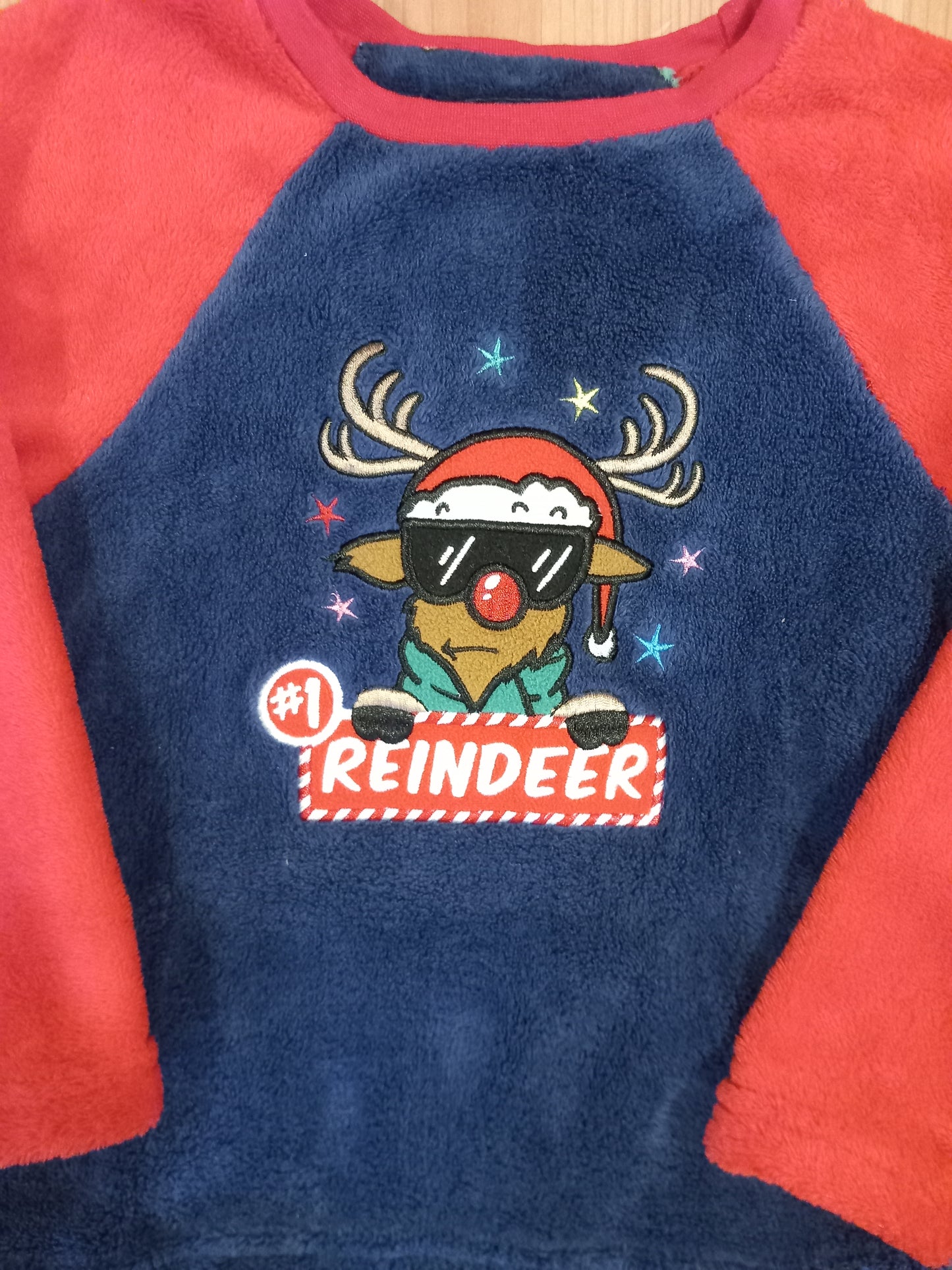 '#1 Reindeer' Fleecy Christmas Jumper - Boys 3-4 years - Primark