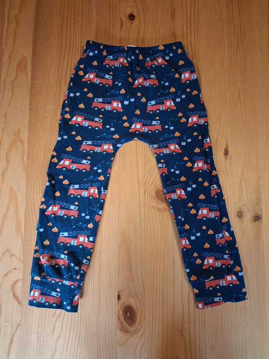 Fire Engines Leggings - Boys 2-3 years - Fred & Noah
