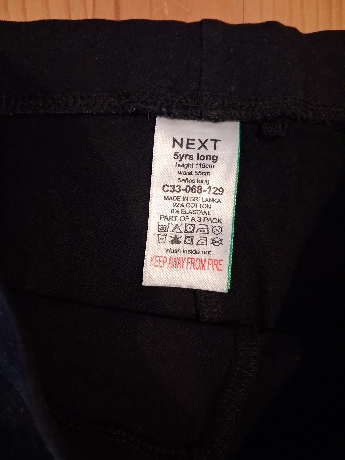 Black Leggings - Girls 5 years long - Next