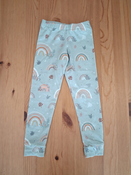Handmade Rainbows & Nature Leggings - Girls 4-5 years - Deer And Dandelion