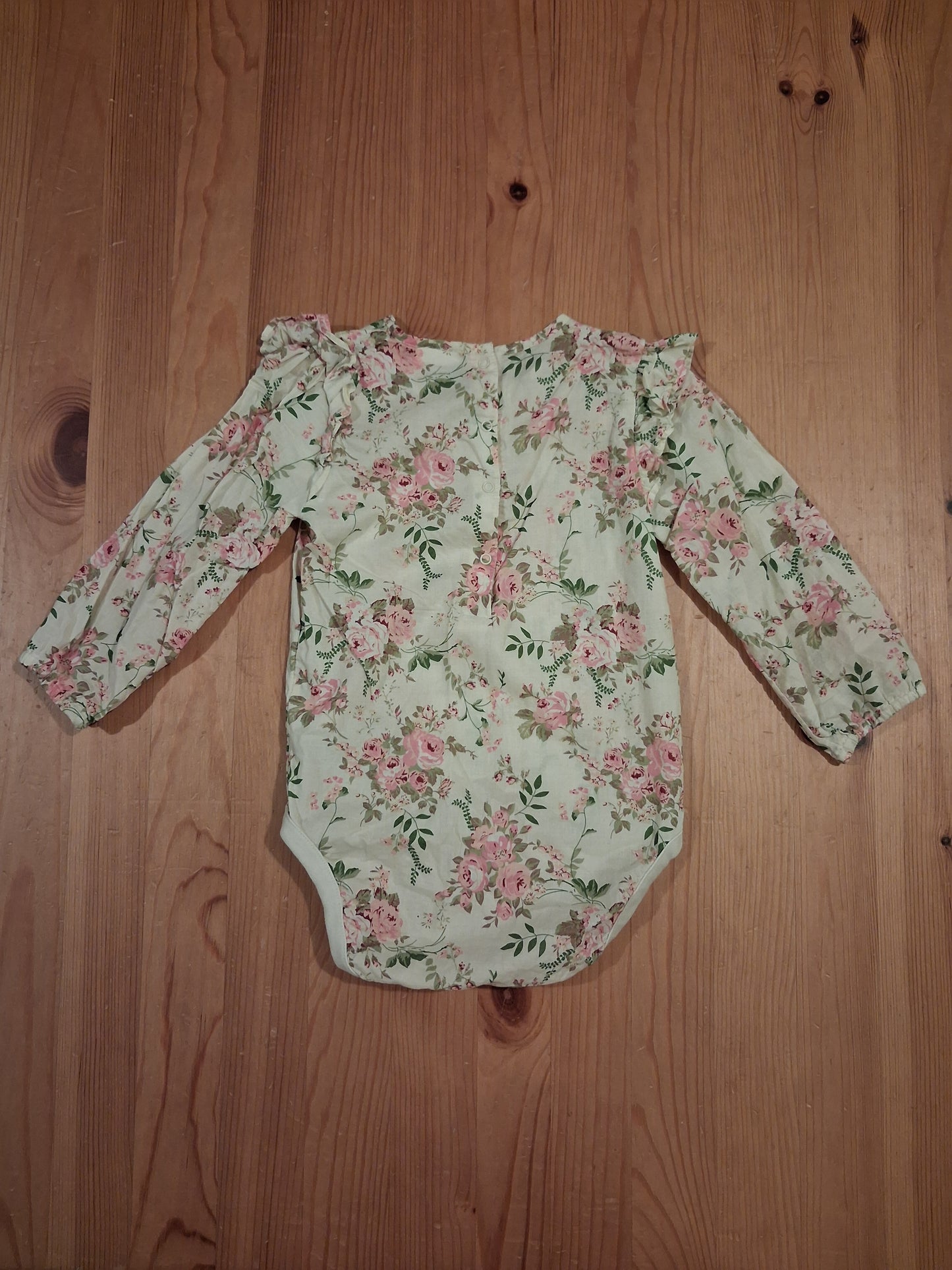Lightweight Cotton Floral Long Sleeve Top Style Bodysuit - Girls 12-18 months - Next