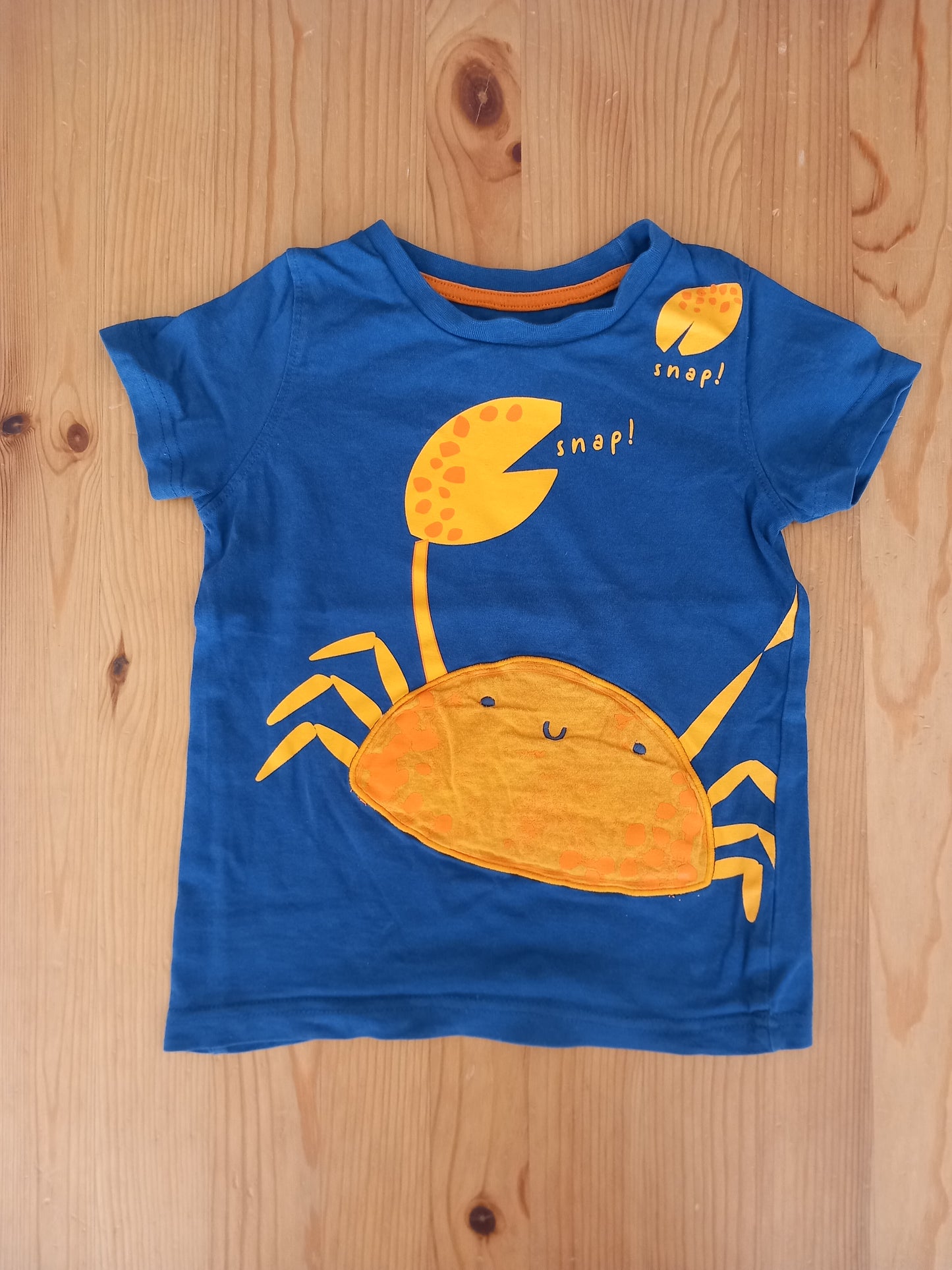 Blue Crab T-Shirt - Boys 2-3 years - Mothercare