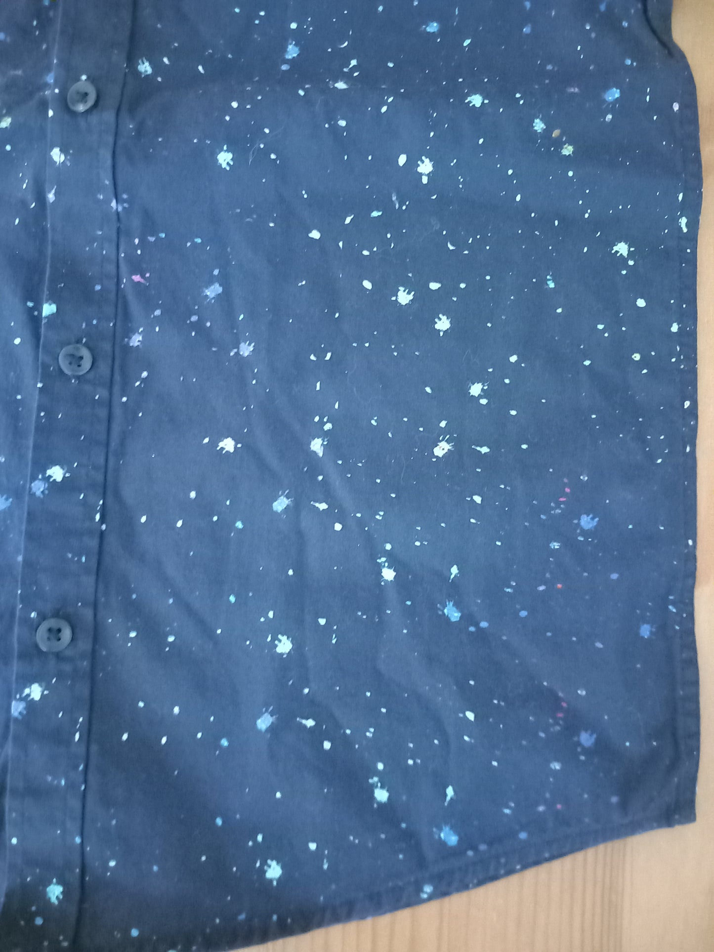 Paint Splashes Short Sleeve Shirt - Boys 8 years - Next