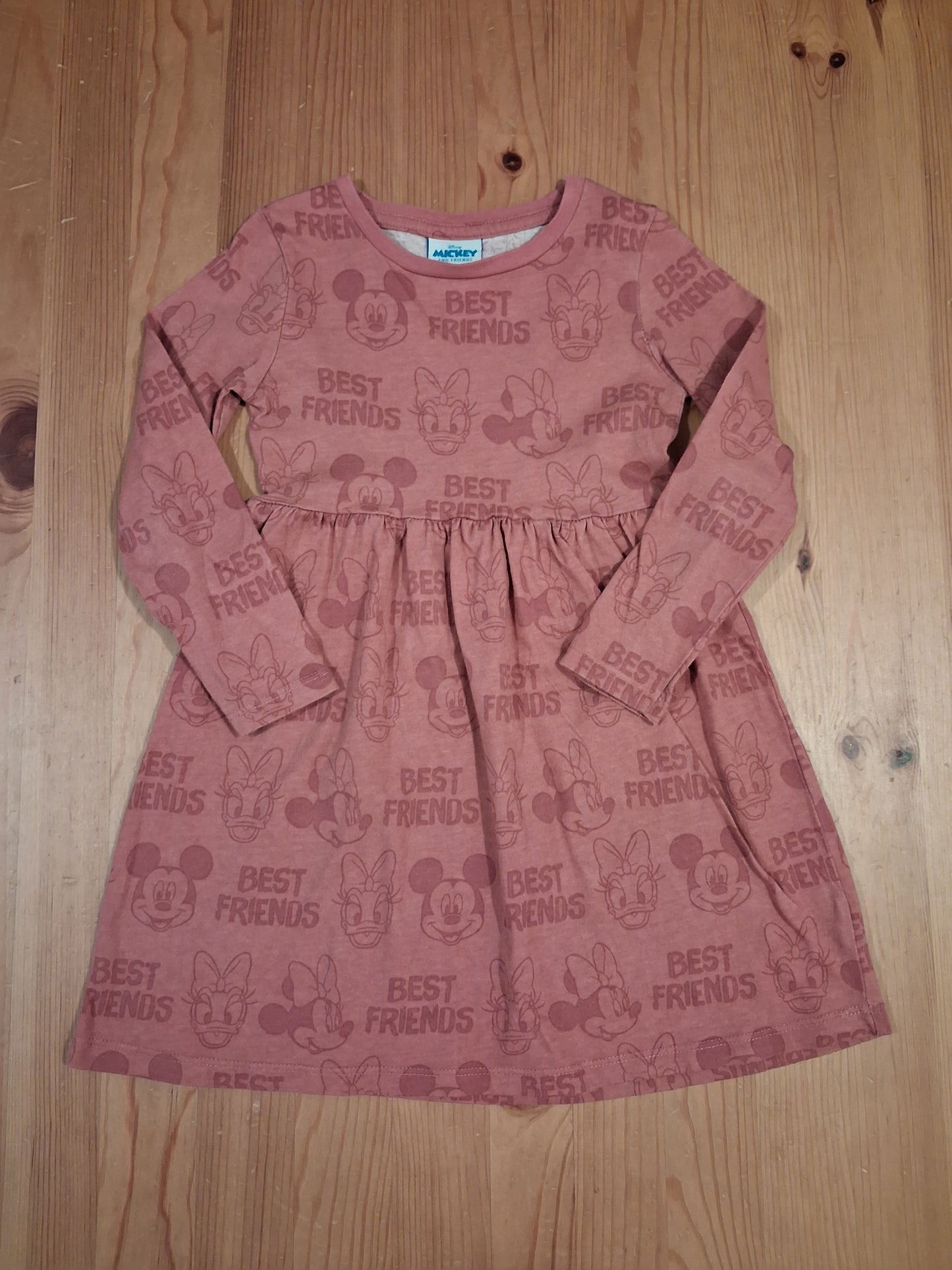 Mickey And Friends 'Best Friends' Long Sleeve Dress - Girls 3-4 years - TU