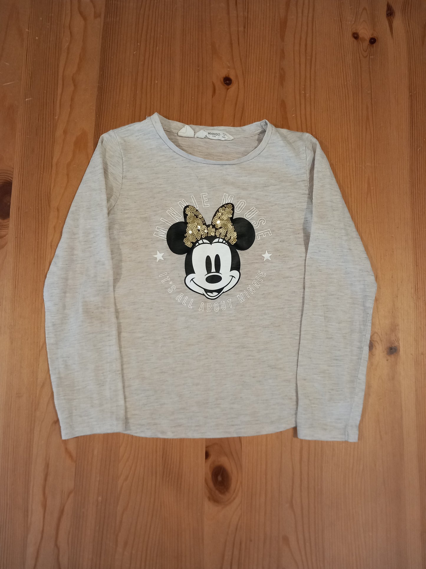 Minnie Mouse Sequined Long Sleeve Top - Girls 7-8 years - Mango Kids