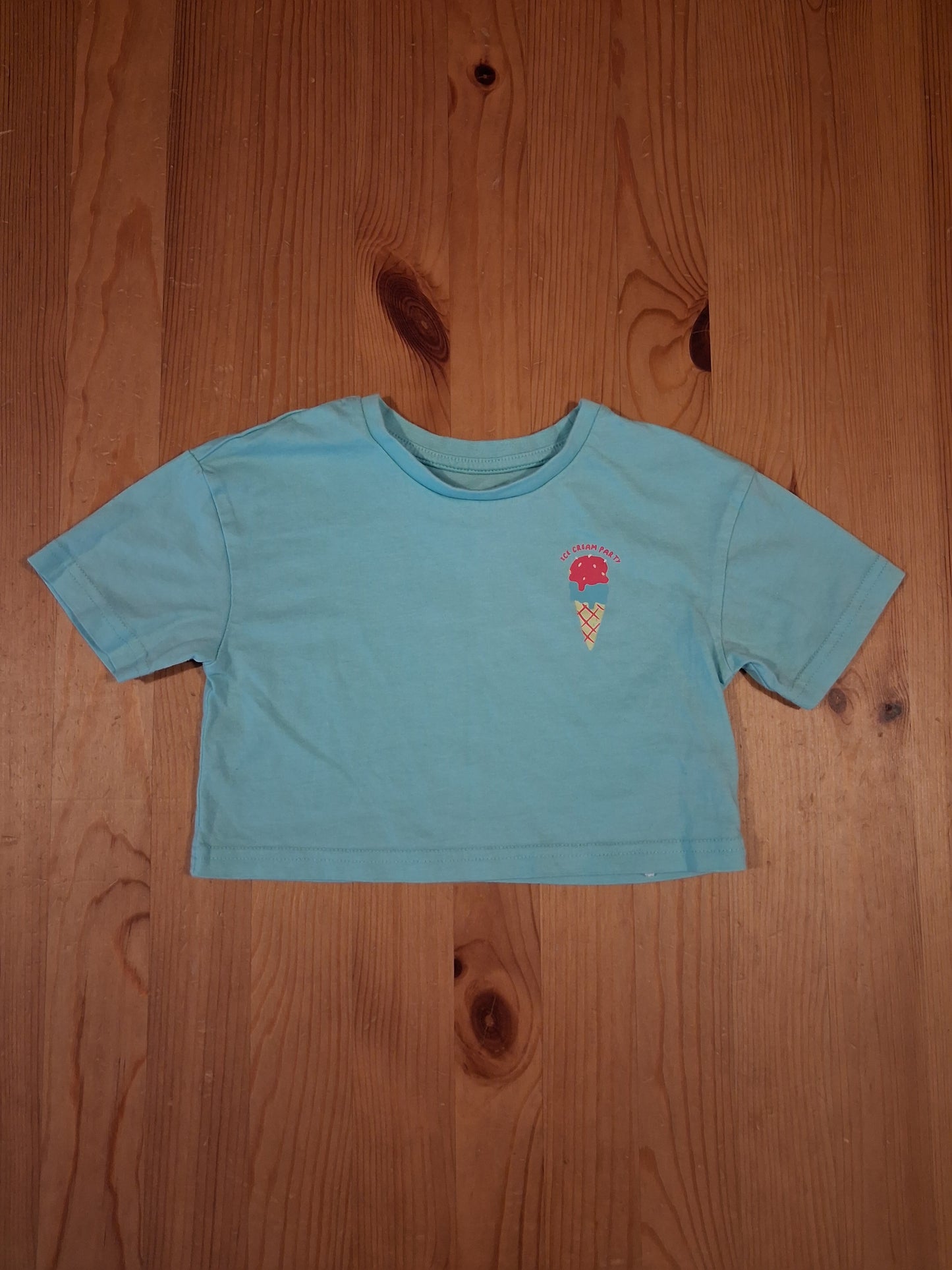 'Ice Cream Party' Short/Cropped T-Shirt - Girls 18-24 months - Primark