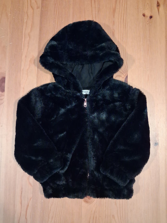 Black Furry Jacket - Girls 2-3 years - F&F