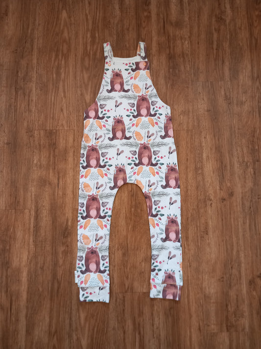 Handmade Autumn Dungarees - Unisex 4-5 years - Little Stitch & Me