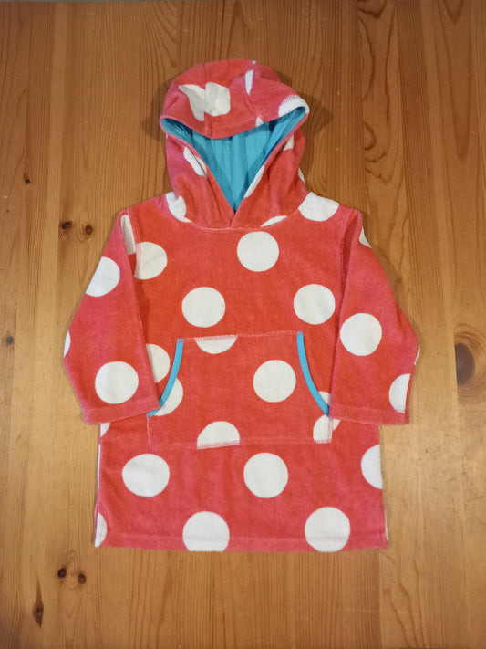 Pink Spotty Towel Material Hoodie - Girls 1-3 years - Mini Club