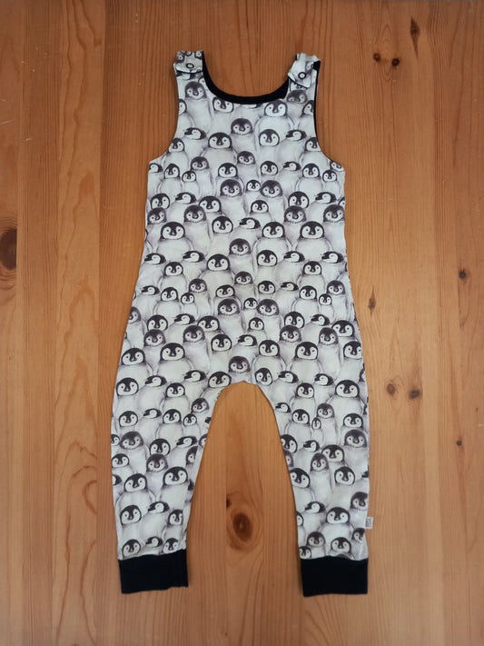 Handmade Penguins Dungarees - Unisex 18-24 months - Kit & Cass