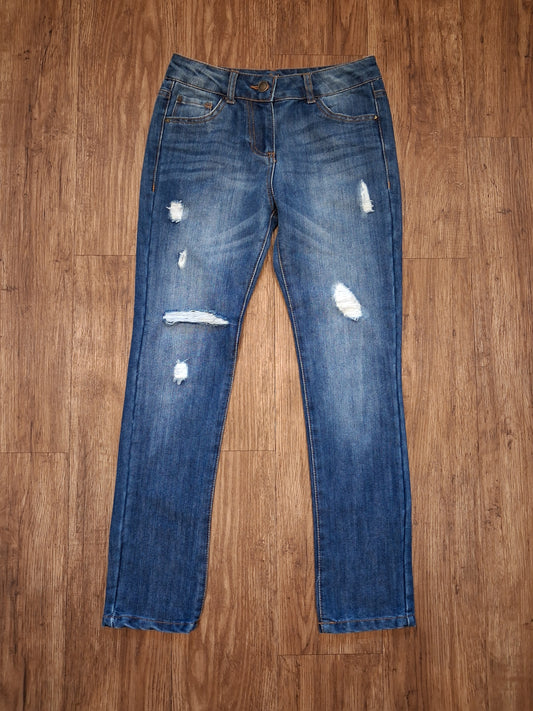 Distressed Look 'Boyfriend Fit' Jeans - Girls 9-10 years - Denim Co.