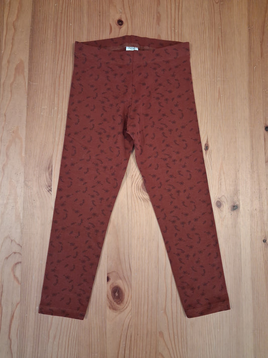 Rust Coloured Flowers & Leaves Leggings - Girls 4-5 years - Next