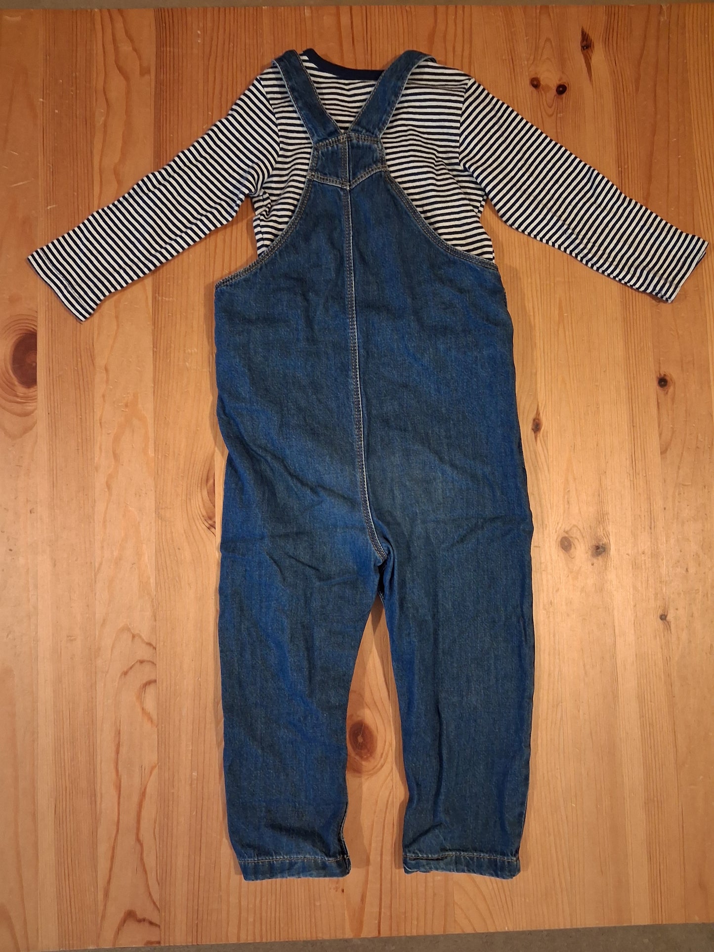 Denim Dungarees & Long Sleeve Bodysuit Set - Boys 2-3 years - M&S