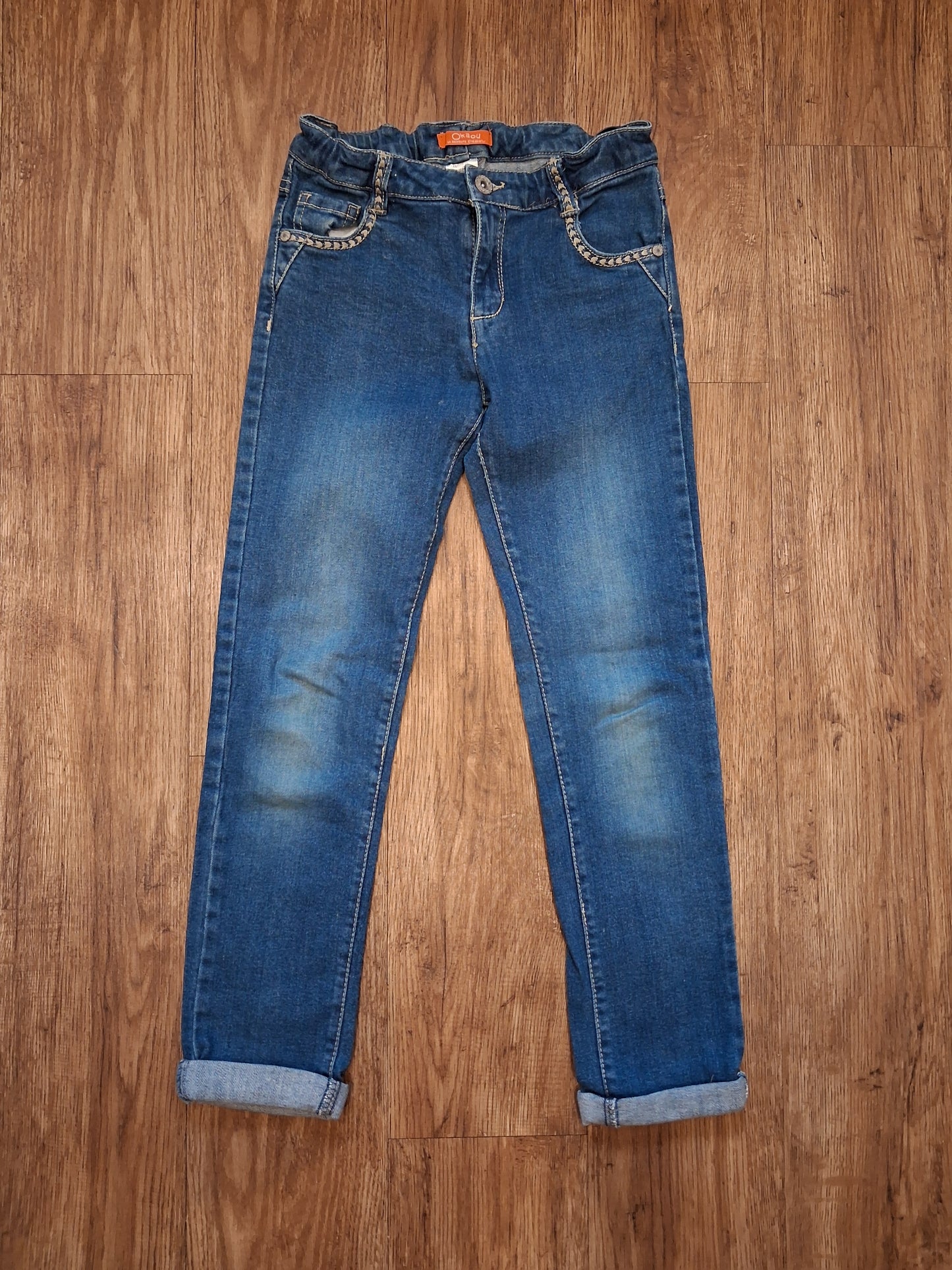 Embroidered Jeans - Girls 10-11 years - La Redoute