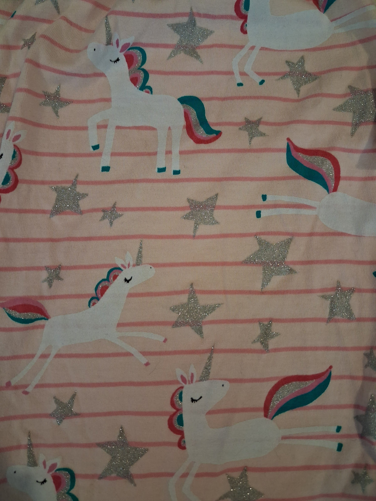 Striped Unicorn Long Sleeve Dress - Girls 18-24 months - Next