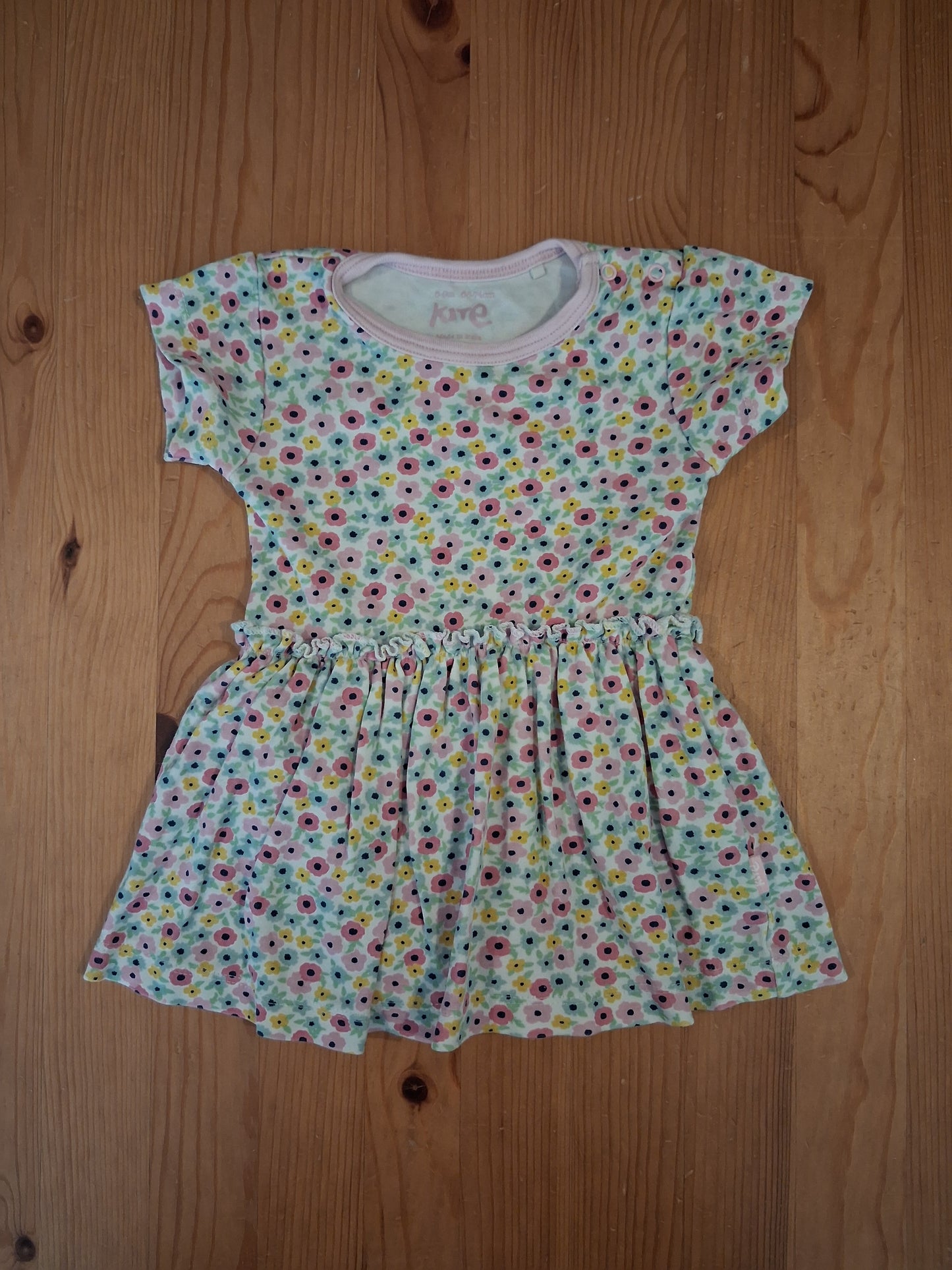 Floral Dress With Bodysuit Snappers - Girls 6-9 months - Kite