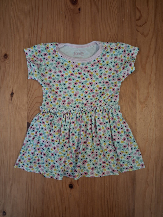 Floral Dress With Bodysuit Snappers - Girls 6-9 months - Kite