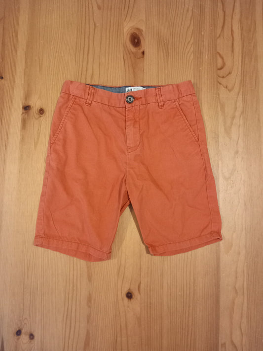 Coral Coloured Chino Style Shorts With Adjustable Waistband - Boys 6-7 years - H&M