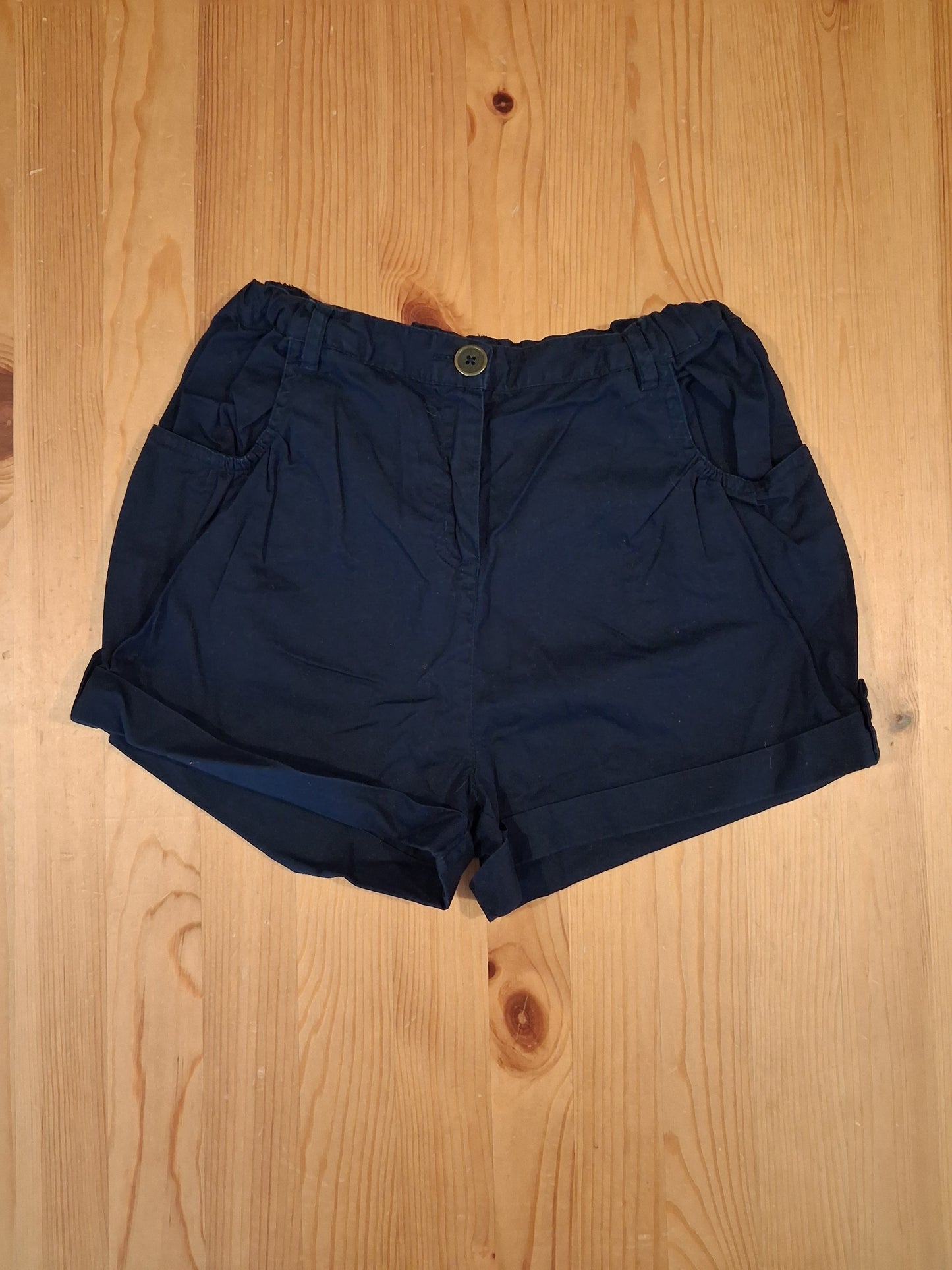 Navy Shorts With Adjustable Waistband - Girls 12-13 years - George