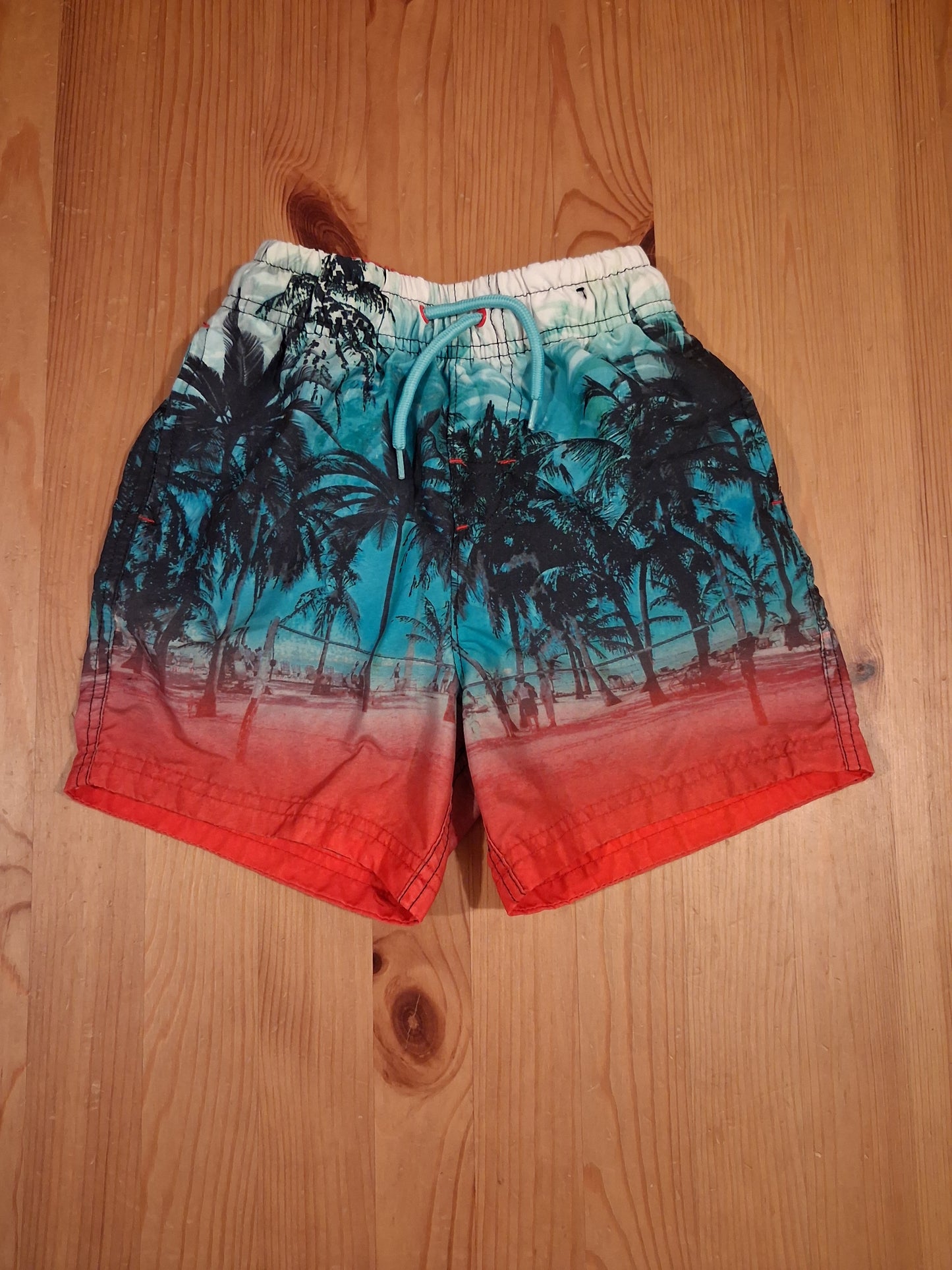 Beach Scene Swim Shorts - Boys 6-7 years - George