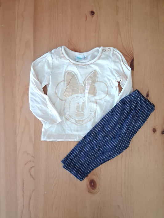 Minnie Mouse Long Sleeve Top & Leggings Set - Girls 6-9 months - Disney Baby