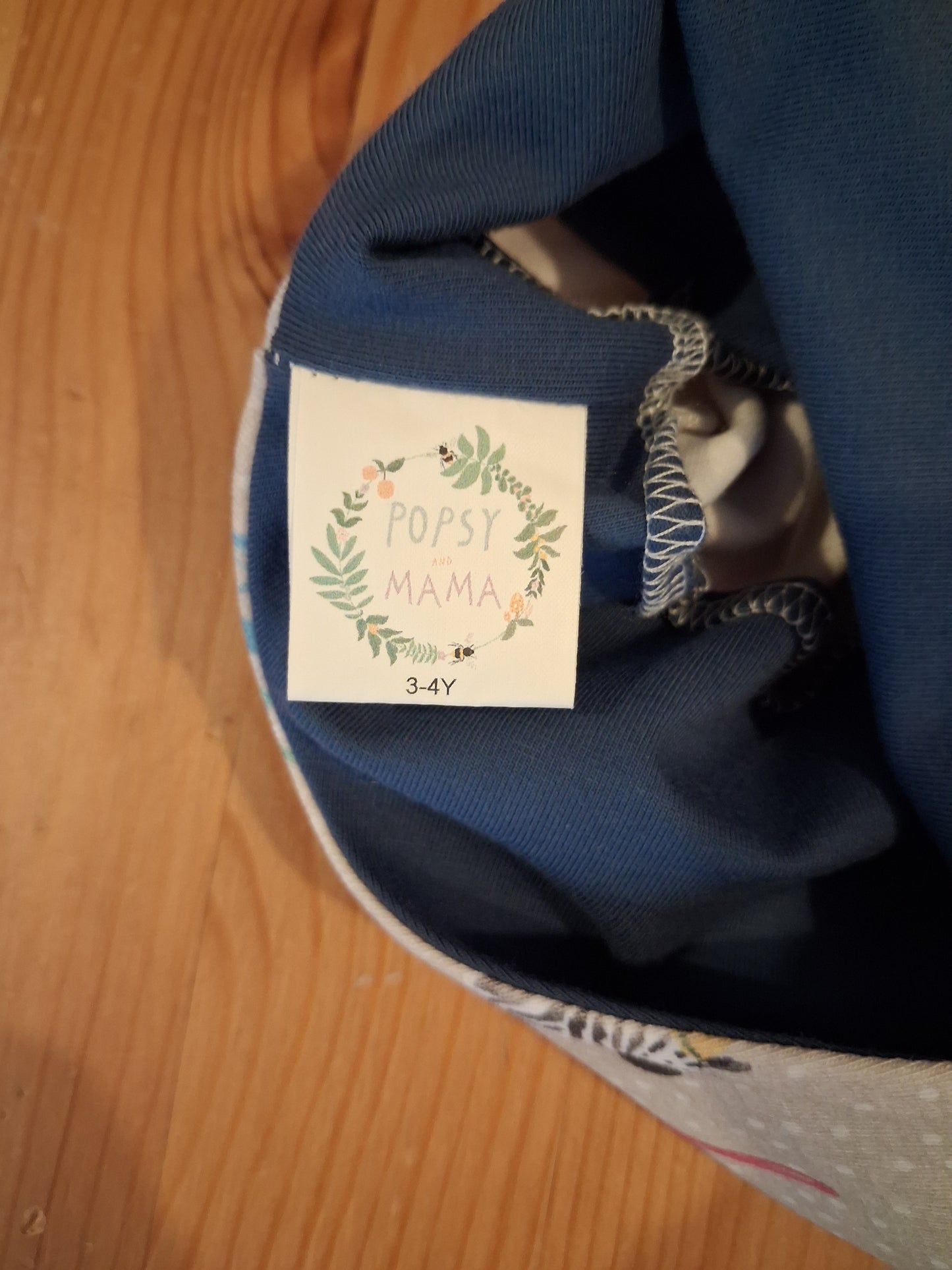 Handmade Affirmations Short Dungarees - Girls 3-4 years - Popsy & Mama