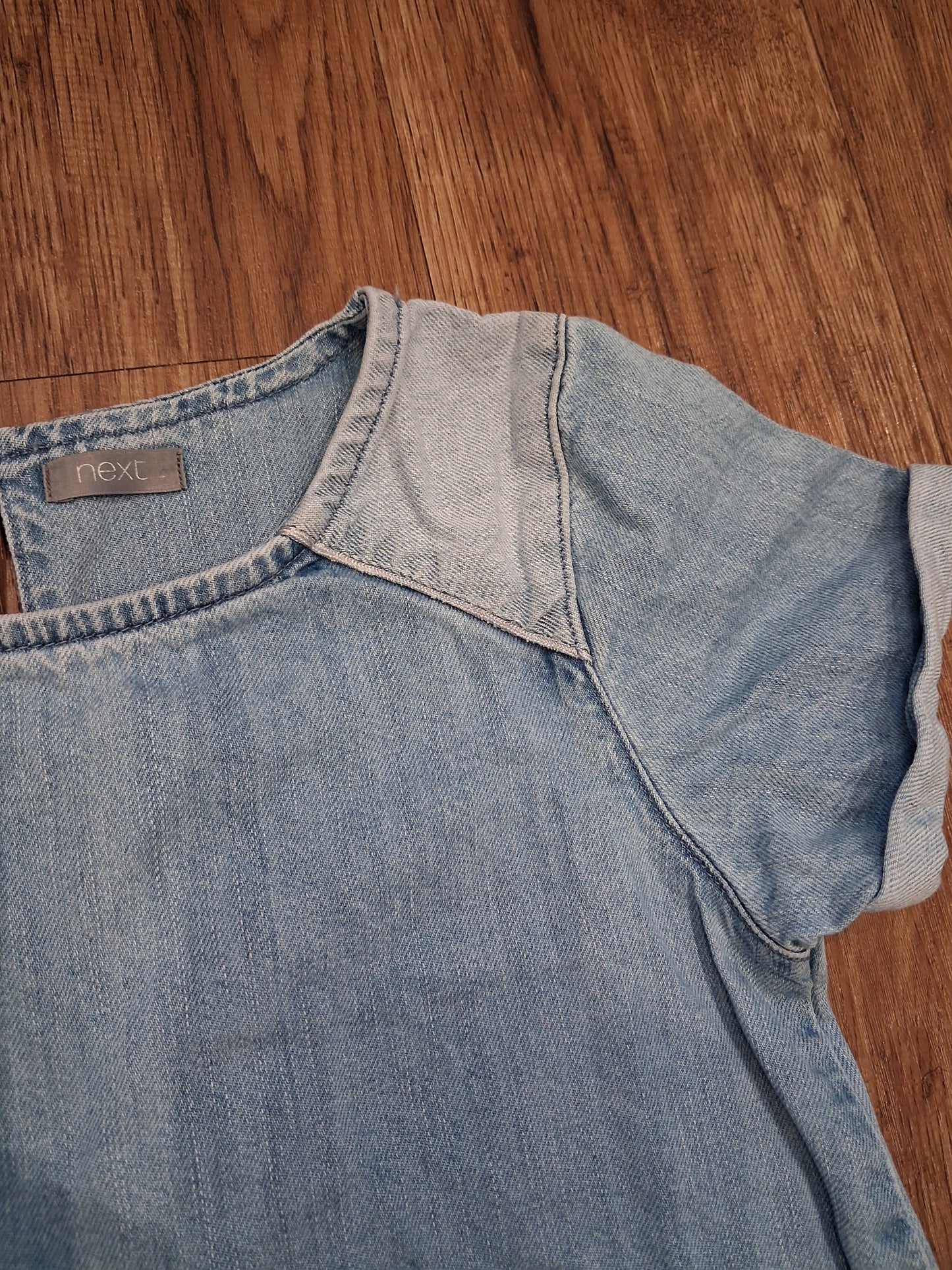 Light Denim Short Sleeve Dress - Girls 10 years - Next