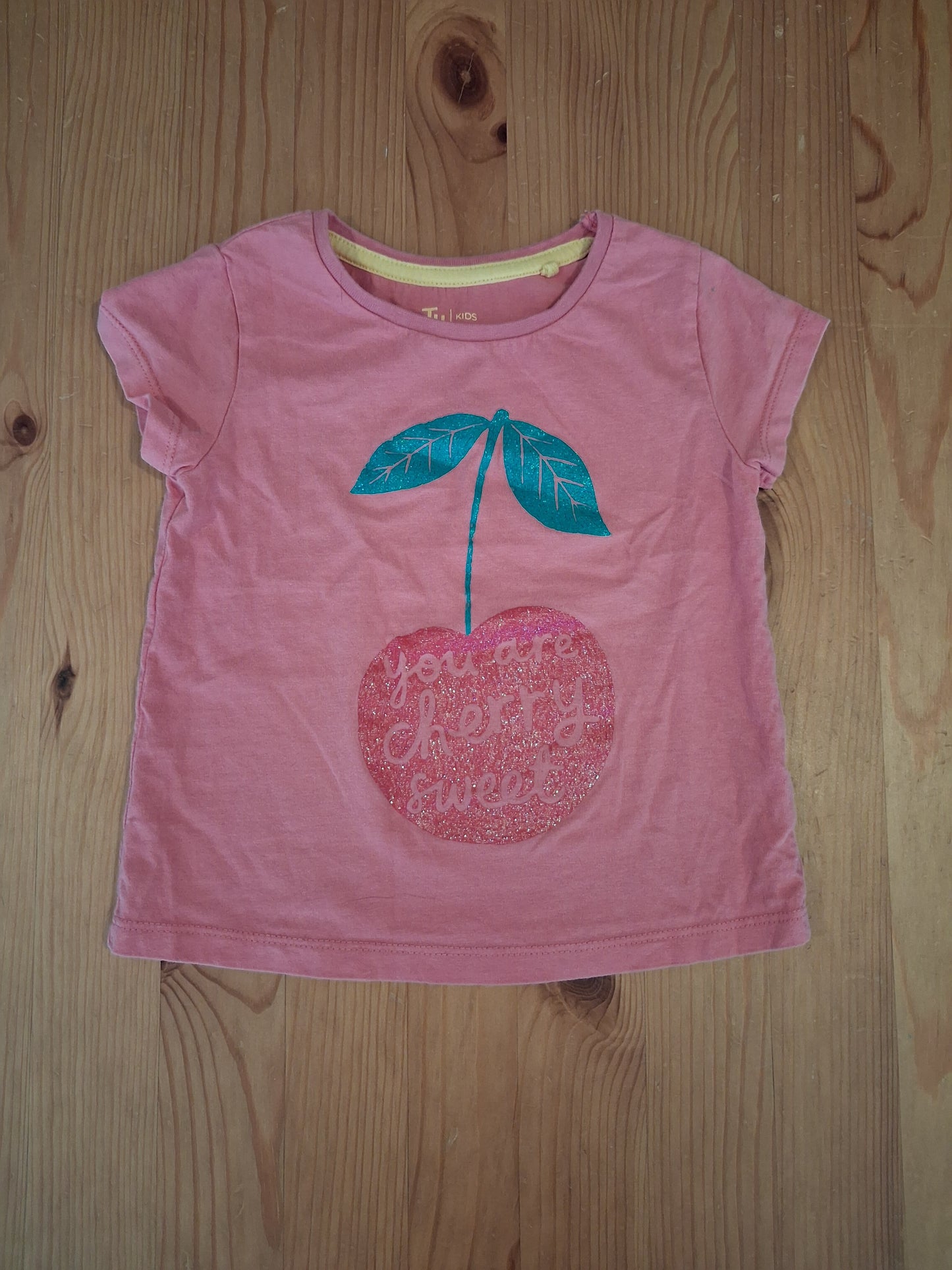 Pink Glittery 'You Are Cherry Sweet' T-Shirt - Girls 18-24 months - TU
